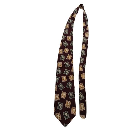 Image Nostalgia United States 1847 Issue Stamps George Washington Necktie - Picture 2 of 7